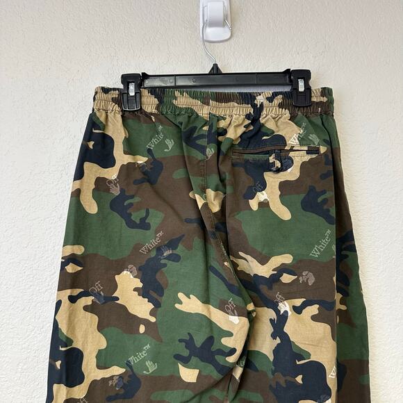 Off White Camo Jogger Pants Green Brown Size Large NWT - Picture 2 of 7